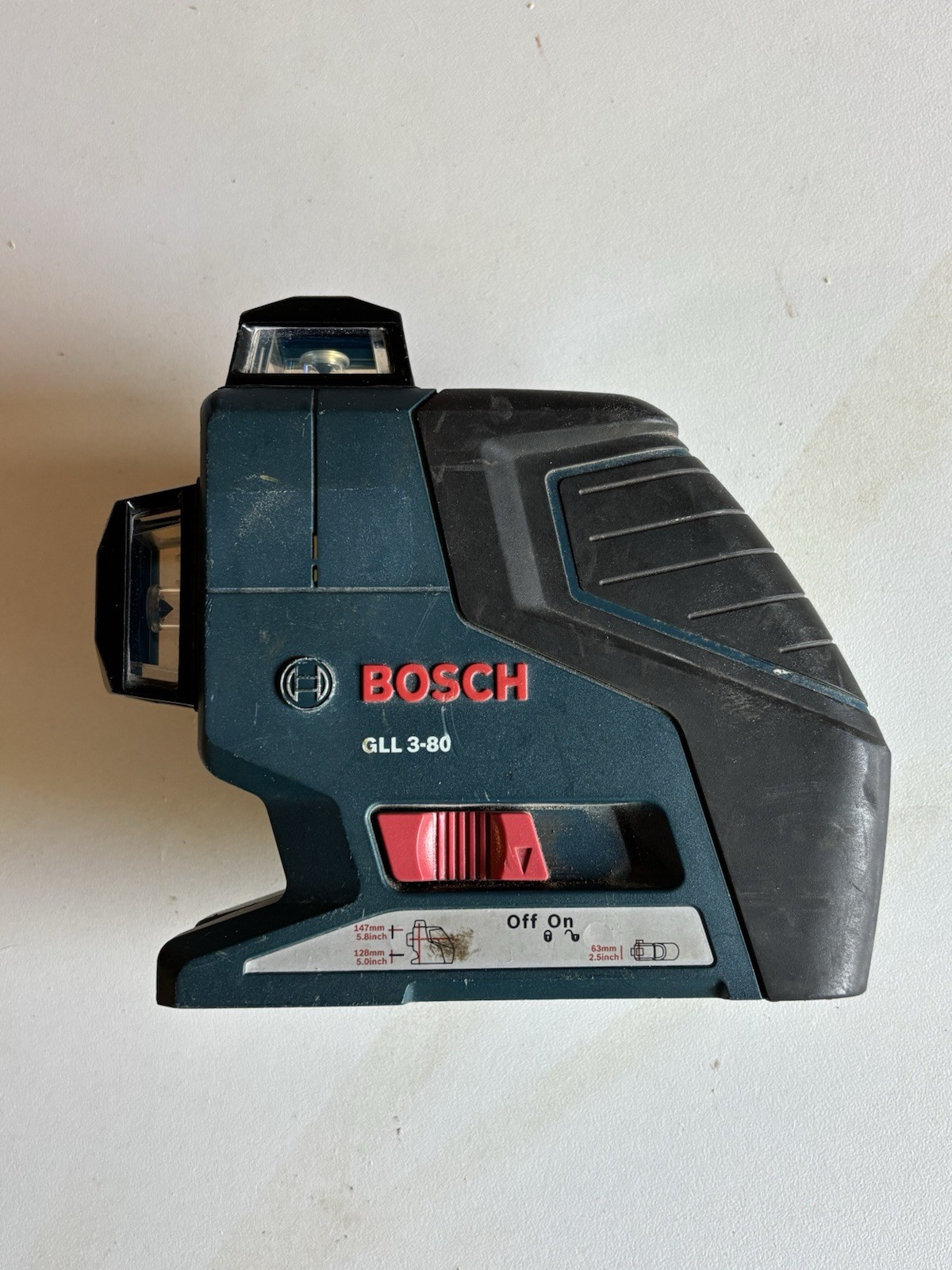 Bosch GLL3-80 3-Plane 360 Laser Level Kit + LR2 Receiver WM1 Mount Target Case