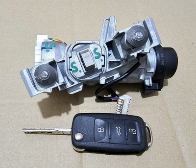 VW SHARAN 7N ALHAMBRA  IGNITION BARREL STARTER SWITCH + KEY 1K0905851B 5K0905865