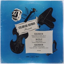 Stradivari Records String Quartet Barber Wolf Sealed Stradivari Str602 M 1948 Stradivari Records String Quartet Barber Wolf Sealed Stradivari Str602 M 1948