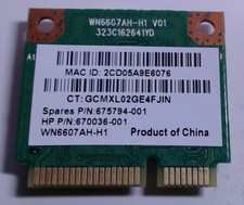 Atheros AR5B125 WiFi WLAN Card HP Envy dv7 Pavilion 6000 670036-001 Mini PCIe