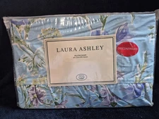 Laura Ashley King Pillow Sham NEW Poppy Meadow Sky Floral Cottage Core VTG Disc