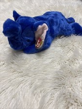 Peanut the Elephant Royal Blue 1998 Ty Beanie Baby Buddies Very Rare Large Plush