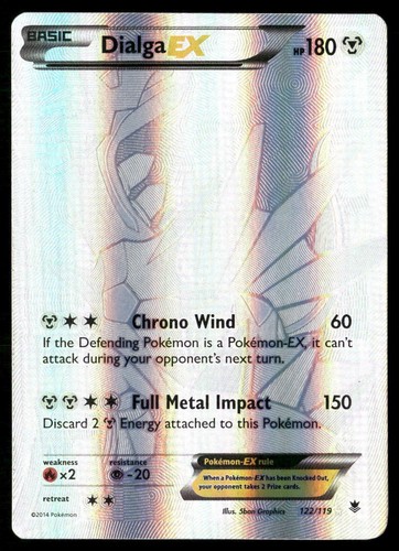 Dialga EX 122/119 Secret Rare Phantom Forces Pokemon Holo NM-/LP+