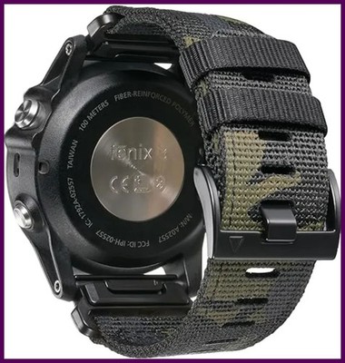 QuickFit 22mm 26mm Nylon Strap For Garmin Fenix 7 7X 6X Pro/Epix Pro Gen 2 51mm