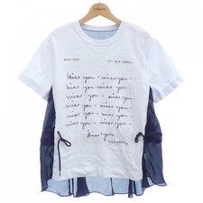 Authentic SACAI COTTON JERSEY 25-08187 Tops 241-003-987-8187