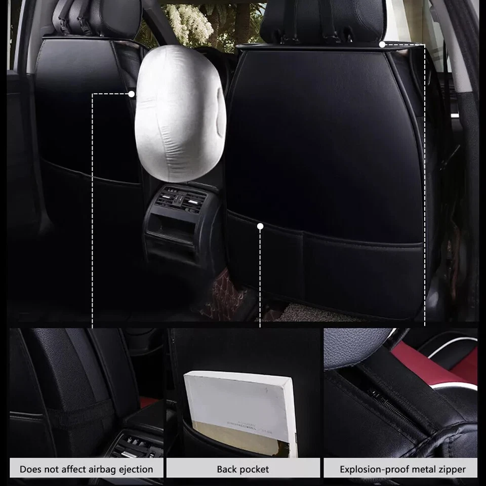 Car Seat Cover for Land Rover LR3/Range Rover/Evoque/Sport/Velar 5 Seats Leather Foto 3 de 4