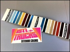 1977 Chevrolet Pickup Truck Color Paint Guide Original Sales Brochure El Camino