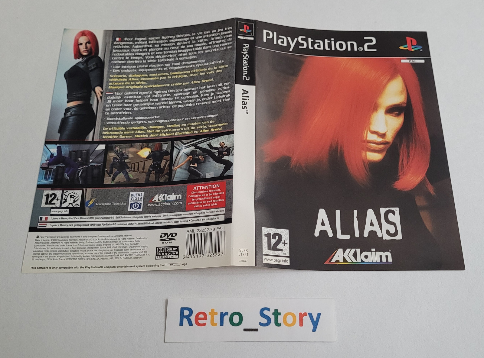 Sony Playstation PS2 - Alias - Jaquette / Cover
