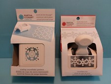 MARTHA STEWART CRAFTS DOUBLE-EDGE TRIM + SCALLOP ALL OVER SNOWFLAKE PUNCHES NEW