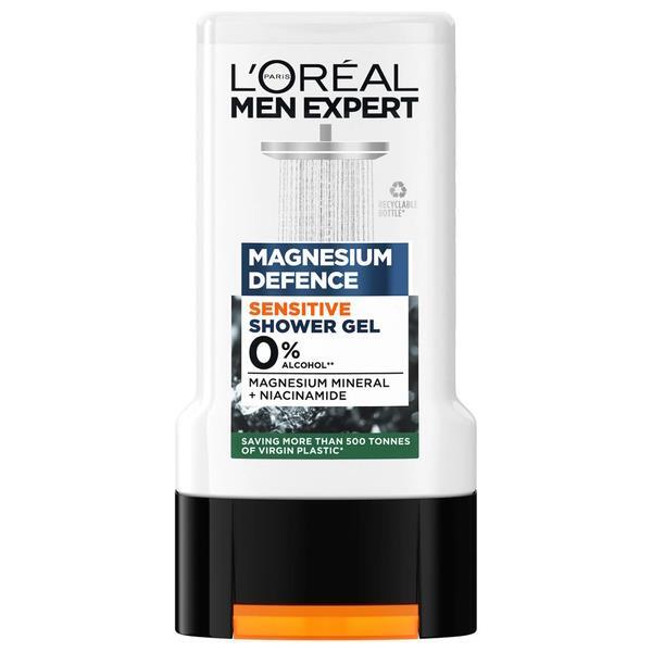 3 x L'Oreal Men Expert Magnesium Defence Sensitive Shower Gel 300ml