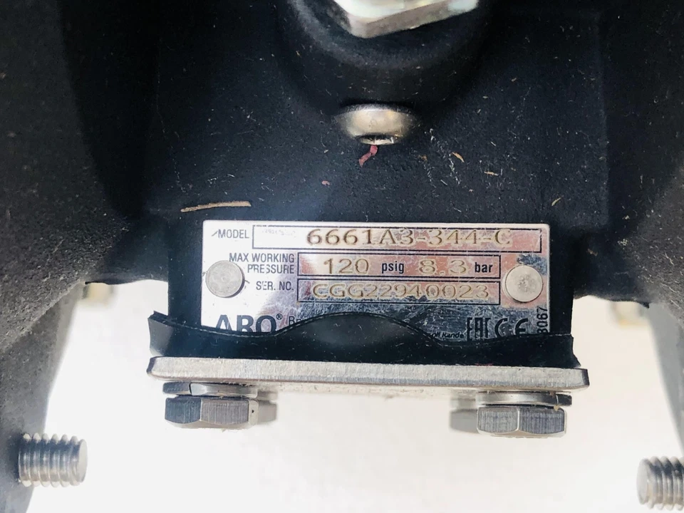 Ingersoll Rand Aro 6661A3-344-C Air Operated Double Diaphragm Pump 1" PP - Image 4 of 4