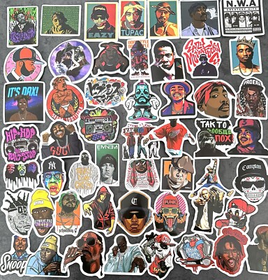 Stickerbomb 50x Hip Hop Musik Music Aufkleber Sticker
