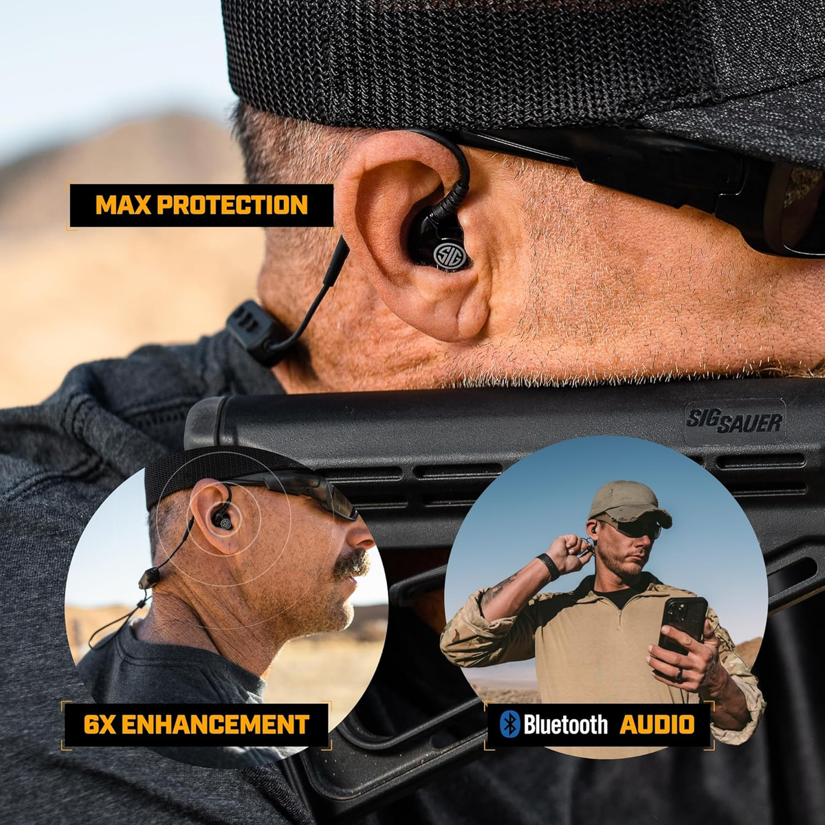 X SIG SAUER GS Extreme Shooting Ear Buds – Hearing Enhancement