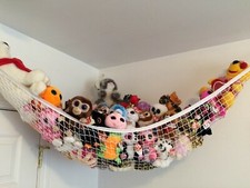 Toys Storage Organizer Stuffed Animals Toy Hammock Children Kid Hanging Mesh Net