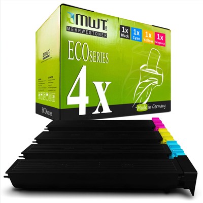 4x Toner für Konica Minolta Bizhub C 451, Set CMYK
