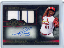Alex Reyes 2017 Topps Museum Collection Signature Swatches Dual Patch Auto 19/25