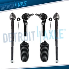 6pc Front Inner Outer Tie Rods for 2007-2017 Dodge Caliber Jeep Compass Patriot