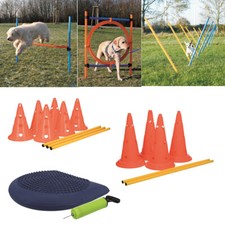 TRIXIE Dog Activity Agility Hürde Ring Agility Slalom Hindernis Set