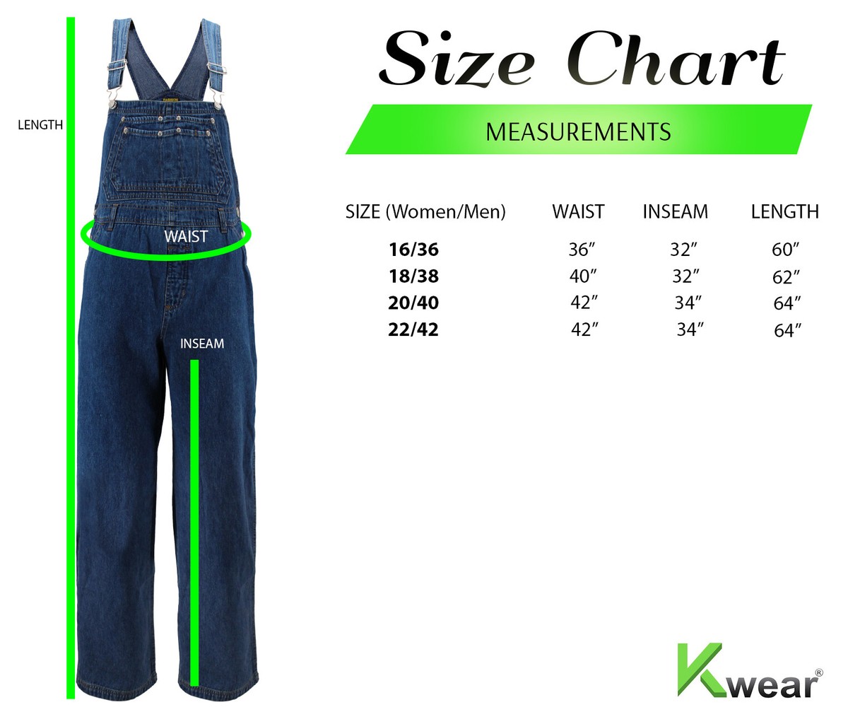 Unisex Adult Blue Straight Leg Bib Buckle Straps Cotton Denim