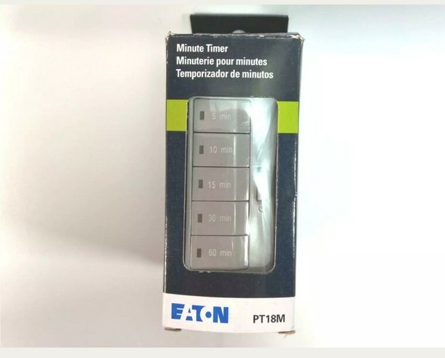 Eaton Pt18m W K 1800 Watt 15 Amp 125 Volt 5 Button Minute Timer With Auto Off For Sale Online