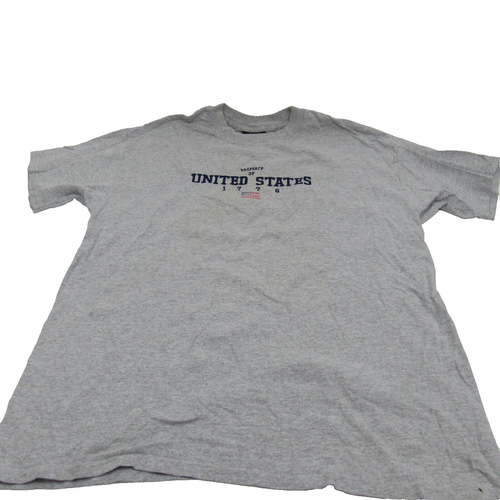Old Varsity Brand T Shirt Men L Gray Patriotic Property Of United States Vtg