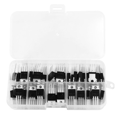 10 Values 50 PCS MOSFET Kit IRFZ44N IRF510N IRF530N IRF540N IRF640N IRF740 IR...
