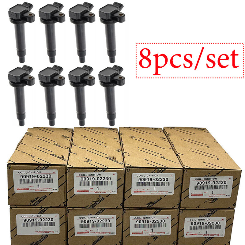 8PCS Genuine Denso Ignition Coils For Toyota Tundra 4.7L V8 9091902230