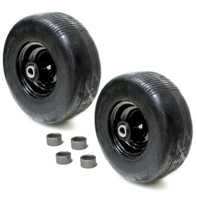 2) Lawn Mower Front Solid Tire Rim 11x4x5 11x4-5 For Wright Stander 72460026