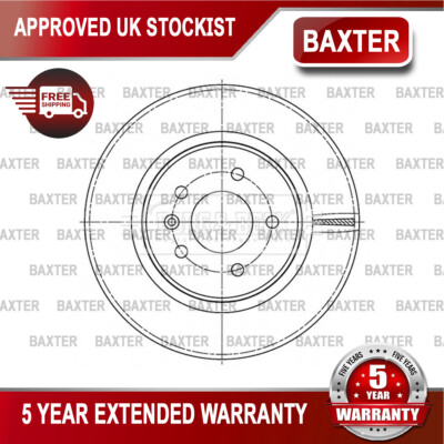 Fits Vauxhall Insignia 2017- 2.0 CDTi 2.1 D Baxter Rear Brake Disc #1 13595816