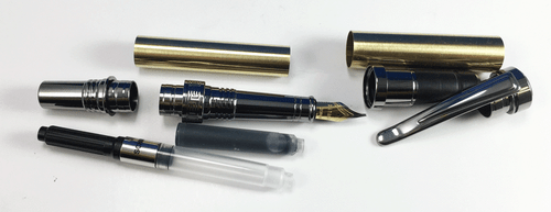 Citizen Roller Ball / Fountain Pen Turning Kit - Rhodium, Black or Gold Titanium - Picture 6 of 9
