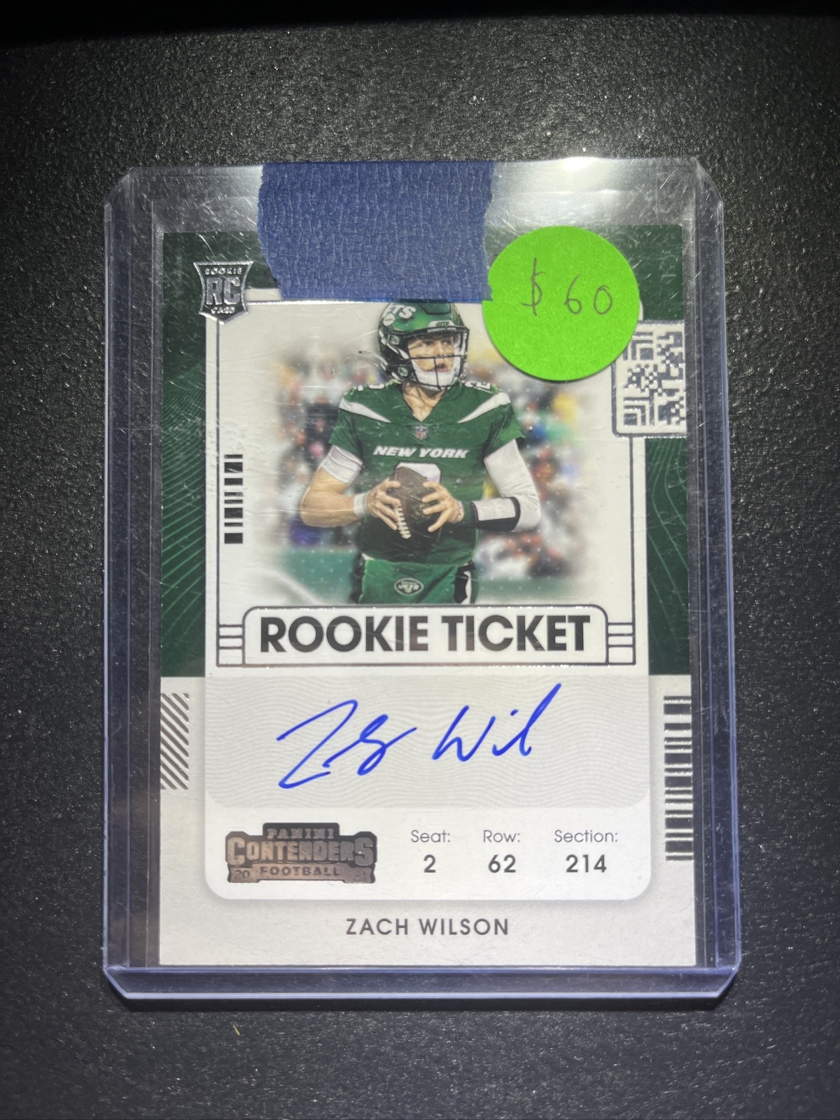 2021 Panini Contenders Rookie Ticket Auto #102 Zach Wilson RC #X8694