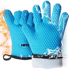 Silicone Cooking Gloves – Heat Resistant Oven Gloves for Your BBQ & Kitchen