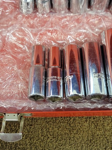 Proto J52134 Socket 6 Point Extension Ratchet Deep Well Sae 3/8" To 7/8" Set - Picture 8 of 24