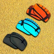3 Sets Lenses Replacement for-Oakley Gauge 8 M 57mm Polarized-Black Blue Red
