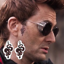 Good Omens Crowley Snake Temporary Tattoo / Crowley Cosplay Halloween Costume