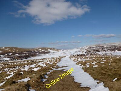 Photo 12x8 Track between Garroch Fell and Gana Hill Wedder Law and Shiel D c2013