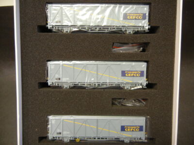 LS Models 30654 Güterwagenset 3-teilig  Hbis GEFCO / EVS  SNCF Ep.IV-V 