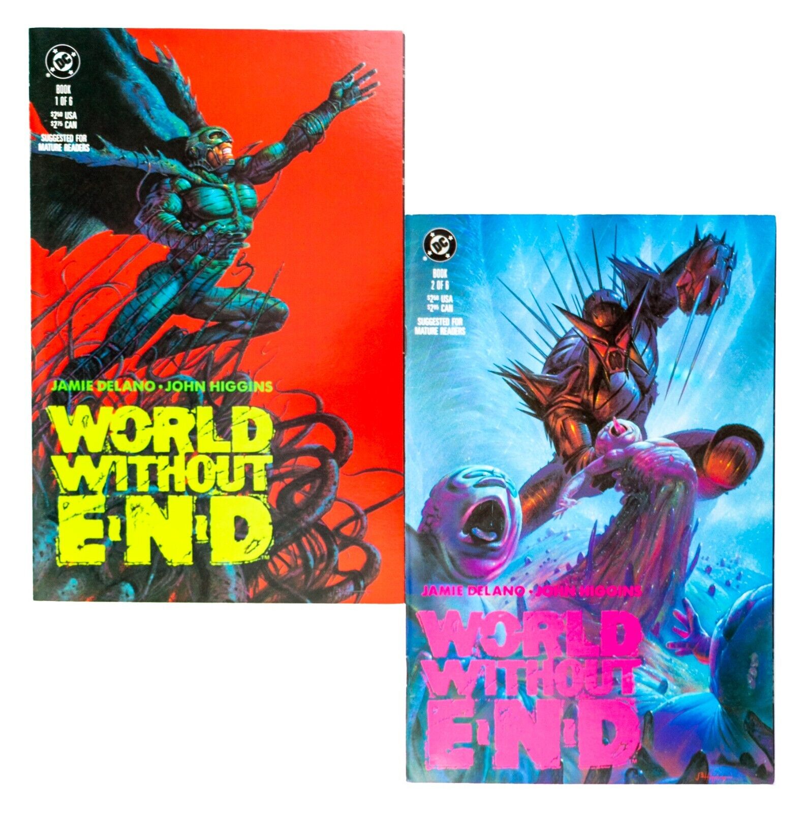 World Without End #1 &2 (1990 DC Comics) Jamie Delano & John Higgins! Unread NM-