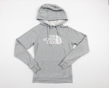 North Face Sweatshirt Womens Small Gray Hoodie Pullover Lightweight Sweater