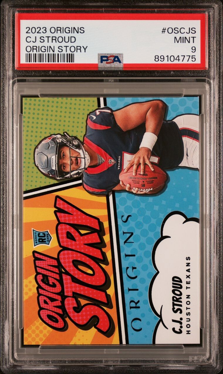 2023 Panini Origins C.J. Stroud Origin Story RC SSP  CASE HIT TEXANS Super RARE