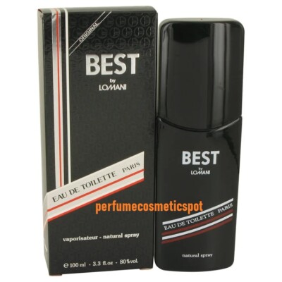 NIB BEST by LOMANI COLOGNE FOR MEN 3.3 OZ / 100 ML EAU DE TOILETTE SPRAY