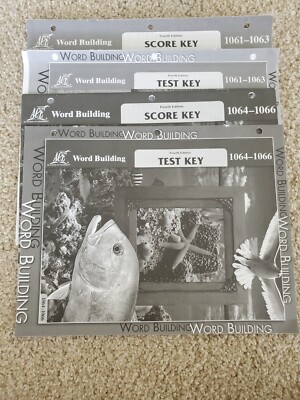 Word Building, School of Tomorrow, ACE score key and test key for 1061-1066