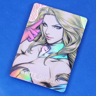 Marvel X-Men White Queen Holo Rainbow Holo Silver Foil Character
