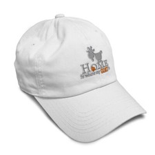 Soft Women Baseball Cap Home Is Where My Goat Is Embroidery Dad Hats for Men
