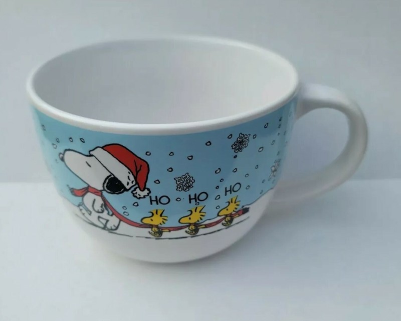 Peanuts Ho Ho Ho Snoopy And Woodstock Holiday Christmas Mug
