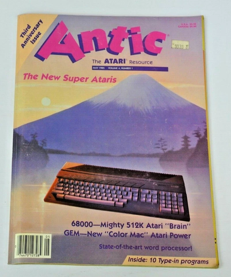 Revista Antic The ATARI Resource Vol 4 Número 1 Mayo 1985 3er Aniversario  Foto 2 de 4