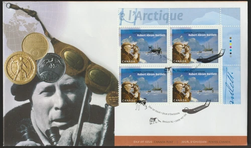 Canada #2337, Captain Robert Bartlett, UR PB, Official First Day Cover, FDC 2009
