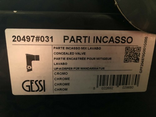 New Gessi 20497 031 Parti Incasso Concealed Mixing Valve - Picture 2 of 4