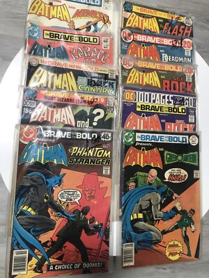 Vintage Comic Book Lot, DC Fan Jackpot, Batman, Detective, Brave&Bold, 70s-90s