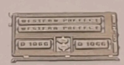 Spur N CJM Zug Typenschild Messing geätzt D1066 Western Top Neu